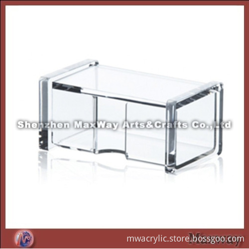 Modern durable elegant acrylic name card holder/container